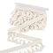 10 Yards Polyester Ribbon, Tassels, Wheat, 2-3/4 inch(70mm)