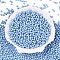 Glass Seed Beads, Opaque Colours, Round, Light Sky Blue, 3.5~4x3~3.5mm, Hole: 0.8~0.9mm, about 4500pcs/pound
