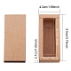 クラフト紙の折りたたみボックス  引き出しボックス  長方形  バリーウッド  完成品：9.5x4cm  内寸：8x2.5x2.5cm  24個/セット&nbsp;CON-BC0004-31A-A-2