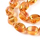 Electroplate Glass Beads Strands&nbsp;EGLA-T028-01G-3