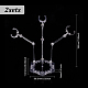 Plastic Assembled Action Figure Display Holders&nbsp;ODIS-WH0043-77-2