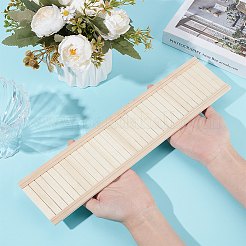 長方形の木製ウェインボード幅木  ドールハウスの壁飾り  湯通しアーモンド  445x120mm&nbsp;DIY-WH0430-756A