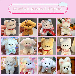 10個 5色 DIY ぬいぐるみスティック  シェニール織の茎  パイプクリーナー  キッズクラフト素材  ミックスカラー  1000x30mm  2個/カラー&nbsp;FIND-CP0002-68A