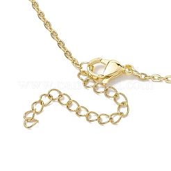 Crystal Stone Cage Pendant Necklaces&nbsp;NJEW-JN04760-02