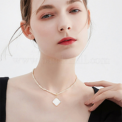 14Pcs 7 Styles Natural Freshwater Shell Pendants&nbsp;SHEL-BC0001-035