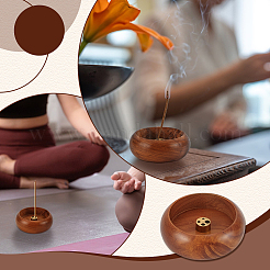 12Pcs Wood Incense Burner Holder&nbsp;AJEW-WA0001-30