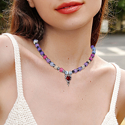 透明プラスチックビーズ800個  紫外線反応性ビーズ  バレル  透明  8x6mm  穴：3.5mm&nbsp;KY-PA0001-19B