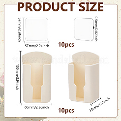 10Pcs Acrylic Wall Storage Remote Control Storage Box&nbsp;ODIS-GO0001-12