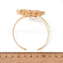 Alloy & Iron Cuff Bangles for Women&nbsp;BJEW-F501-04KCG