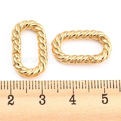 Brass Spring Gate Rings&nbsp;X-KK-D048-04G