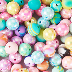 DIY Round Acrylic & Silicone Beads Jewelry Making Finding Kits&nbsp;DIY-TA0012-04