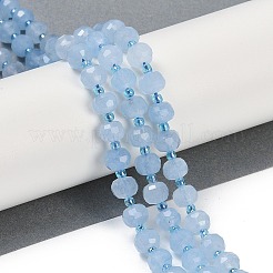 Natural Dyed White Jade Beads Strands&nbsp;G-H057-A22-10