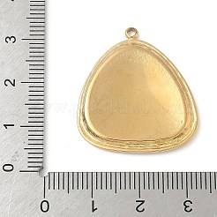 304ステンレススチールペンダントカボションセッティングエナメル  イオンプレーティング（ip）  トライアングルチャーム  18KGP本金メッキ  29x26x2.5mm  穴：1.8mm&nbsp;STAS-L293-03G