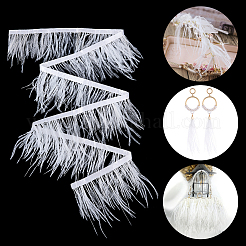 2 Yards Fashion Ostrich Feather Cloth Strand Costume Accessories&nbsp;FIND-GF0003-42B