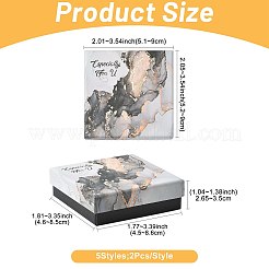 10Pcs 5 Styles Cardboard Jewelry Boxes&nbsp;CON-FS0001-23B