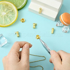 コーヒーテーマの真鍮ペンダント6個、3スタイル  混合図形  18KGP本金メッキ  14.5~16.5x7.5~12.5x6.5~8mm  穴：1.2~1.4mm  2個/スタイル&nbsp;KK-CJ0003-15