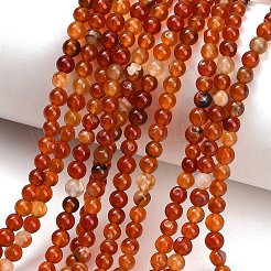 Natural Carnelian Beads Strands&nbsp;GG-CBA1CAF-A01-4mm