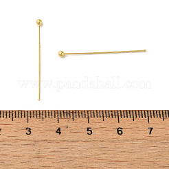 304ステンレススチールボールヘッドピン  18KGP本金メッキ  30x0.5mm  ヘッド：2mm&nbsp;X-STAS-K285-03J-G