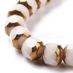 Electroplate Opaque Glass Beads Strands&nbsp;GLAA-P003-A04
