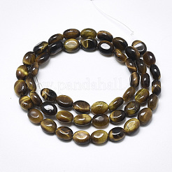 Natural Tiger Eye Beads Strands&nbsp;G-S357-B01
