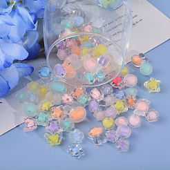 154Pcs Transparent Acrylic Beads Sets&nbsp;TACR-CA0001-27