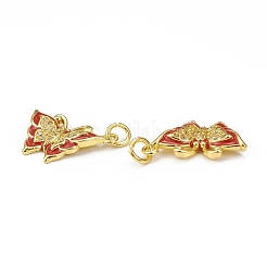 Brass Micro Pave Cubic Zirconia Pendants&nbsp;KK-E068-VB024-1