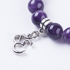 Natural Amethyst Stretch Bracelets&nbsp;BJEW-F308-01AS