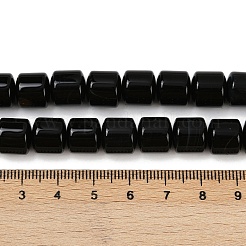 Natural Black Agate(Dyed & Heated) Beads Strands&nbsp;G-G275-D15-10x10mm