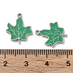 304 Stainless Steel Enamel Pendants&nbsp;STAS-P339-15P-01