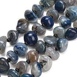 Natural Dragon Veins Agate Beads Strands&nbsp;GG-L001-I01-01F