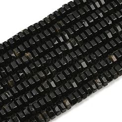 Natural Golden Sheen Obsidian Beads Strands&nbsp;G-G317-A31-3X6MM