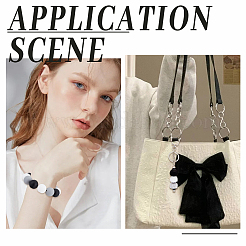 DIYファインディングビーズキット  ベルベットのウサギのファーの模造品、ヨーロッパのビーズを含む  シリコーン焦点ビーズ  ミックスカラー  12~20x6.5~15mm  穴：2~4mm  57pc&nbsp;DIY-SC0031-87A