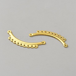 合金シャンデリアコネクターパーツ  アーチ  ゴールドカラー  14x35x1mm  穴：1mm&nbsp;FIND-WH0152-861C-G