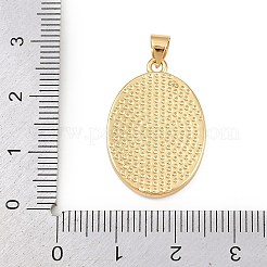 Natural White Shell Oval Pendants&nbsp;KK-F919-43B-G02