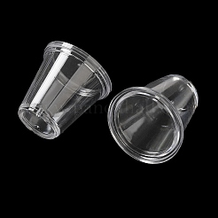 透明なプラスチックカップ  透明  34x33mm  内径：26mm&nbsp;AJEW-XCP0002-42