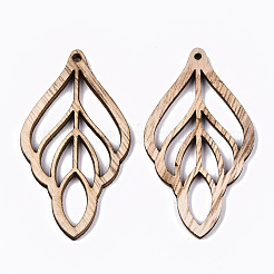 Unfinished Hollow Wood Big Pendants&nbsp;WOOD-N006-97