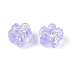 Handmade Foil Lampwork Beads Strands&nbsp;FOIL-T008-06F