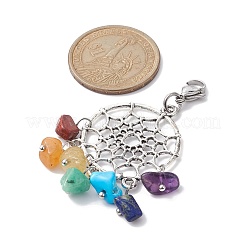 Tibetan Style Alloy Pendant Decorations&nbsp;HJEW-JM01291-03