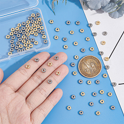 100Pcs 2 Style 304 Stainless Steel Spacer Beads&nbsp;STAS-UN0053-78