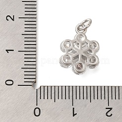 Rack Plating Brass Micro Pave Cubic Zirconia Pendants&nbsp;KK-I716-02P