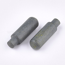 天然木のビーズ  穴なし/ドリルなし  染め  スティック  スレートグレイ  26.5x8x8mm&nbsp;WOOD-T018-03B
