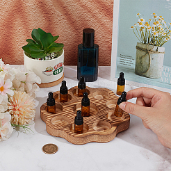 Flower Shaped Wooden Essential Oils Storage Rack&nbsp;ODIS-WH0043-167