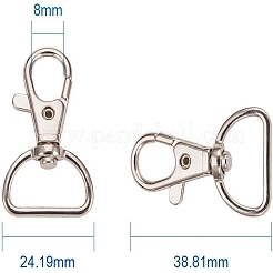 Zinc Alloy Swivel Lobster Claw Clasps&nbsp;IFIN-PH0013-01