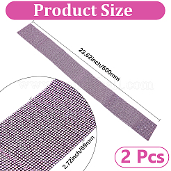 2Pcs Resin Rhinestone Glue Non-slip Car Door Stickers&nbsp;AJEW-GF0013-30B