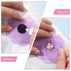 12Pcs 6 Colors Polyester Ornament Accessories&nbsp;DIY-CA0008-08A