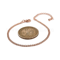 Brass Rope Chain Bracelets for Women&nbsp;BJEW-G735-08RG