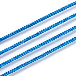 ナイロンチャイナノットコード  ジュエリー製作やマクラメ工芸用の編み紐  ドジャーブルー  0.6mm  40 m /ロール&nbsp;NWIR-C003-01B-11