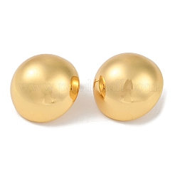 201 Stainless Steel Half Round Stud Earrings&nbsp;EJEW-I309-22B-G