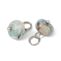 Natural Larimar Pendants&nbsp;PALLOY-JF06003