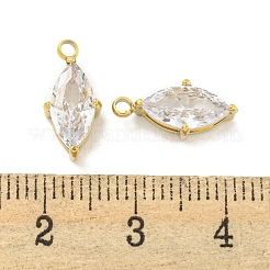 PVD Vacuum Plating 304 Stainless Steel Cubic Zirconia Pendants&nbsp;STAS-L278-006G-01